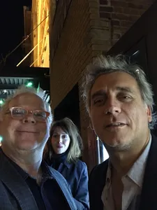 Gary Springer and Anne-Katrin Titze with Lior Ashkenazi on Houston Street
